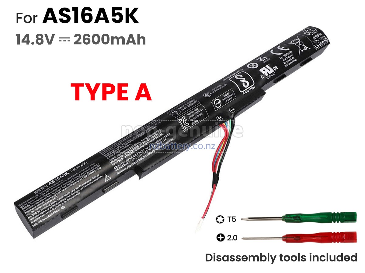 Acer AS16B5J battery, 5600mAh battery for Acer AS16B5J from New Zealand